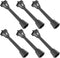 SEWACC Mini Street Light Models, 6pcs Miniature Street Lamp Decorative Pathway Lantern Post for Doll House Micro