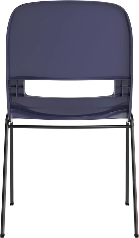 EMMA 15 661 lbs. + OLIVER Apis Heavy Duty Stack Chair - Navy Ergonomic Seat and Back - Powder Coated Frame - Stack High