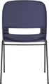EMMA 15 661 lbs. + OLIVER Apis Heavy Duty Stack Chair - Navy Ergonomic Seat and Back - Powder Coated Frame - Stack High