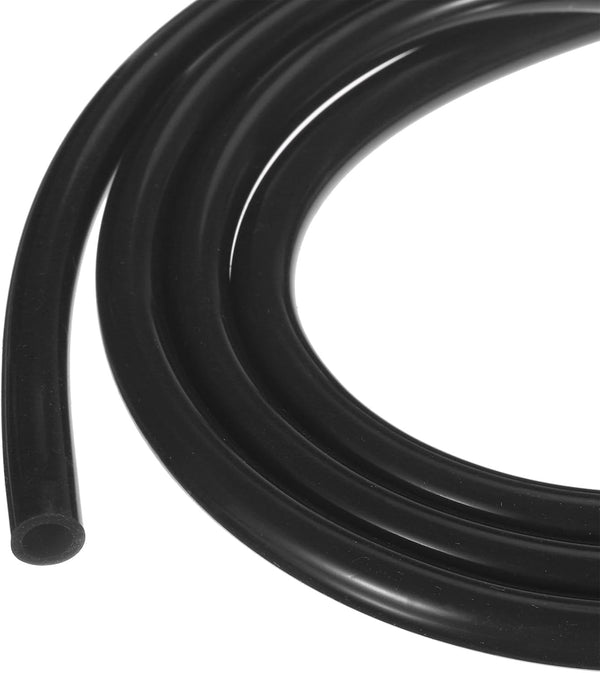 10ft Black Silicone Tubing 6.4mm(1/4") ID x 9.5mm(3/8") OD, Pure Silicone Hoses for Pump Siphoning, Draining
