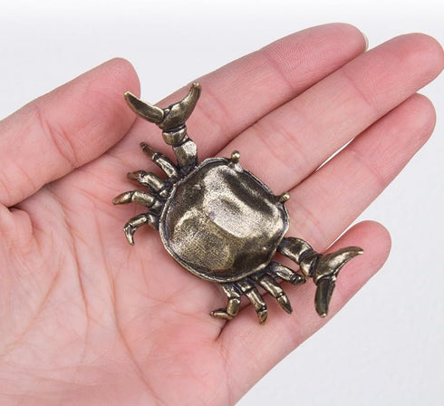 ZORZA 2Pcs Weightlifting Lobster Desk Pen Stand and Crab Pen Holder Vintage Crab Crayfish Figurines Funny Shrimp Desk