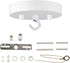 EIFHYT 5 1/8 Canopy Kit for Chandelier Ceiling Lighting Modern Steel Canopy Kit Light Fixture Cover Plate Hook & Cord