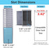 NADAMOO 10-Slot Time Card Holder, Wall-Mounted, Retractable and Expandable Plastic Punch Card Rack, Compatible