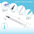 30 Pack 1ml Plastic Syringe with Cap, Sterile, Individually Sealed for Scientific Labs, Watering, Feeding Pets