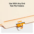 Smead BCCR Bar-Style Color-Coded Alphabetic Label, K, Light Orange, 500 Labels per Roll (67081)