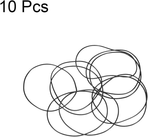 uxcell Nitrile Rubber O-Rings, 50mm OD 48mm ID 1mm Width, Metric Sealing Gasket for Automotive, Pack of 10