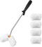 HAUTMEC Smart Paint Roller Kit, Mini Roller Frame, Microfiber Roller Covers, Comfortable Handle