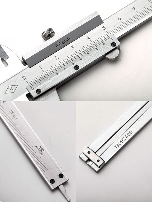 Vernier Caliper 0-6inch/0-150mm Manual Micrometer Caliper Stainless Steel Non-Digital High Precision Measuring Tool