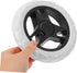 2pcs 17cm Healifty Heavy Duty Grocery Cart Replacement Wheels Utility Trolley Caster Wheels for Shopping Basket
