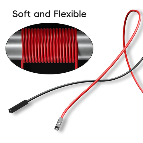 Goupchn Stackable Banana Plug to Breadboard Female Jumper Wires, Soft Flexible Silicone Test Leads for Electrical