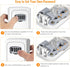Fayleeko Key Lock Box Wall Mounted, 4 Digit Combination Lockbox for House Keys - 5 Keys Capacity, White (1 Pack)