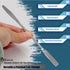 A2Z-DE003 Stainless Steel Double Ended Micro Lab Spatula Sampler, 7" Round & Tapered Arrow End