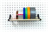 PEGGY Pegboard Tape and Ribbon Organizer, Accessory Hook and Dowel Storage for Crafts and Hobby, 12in Kit