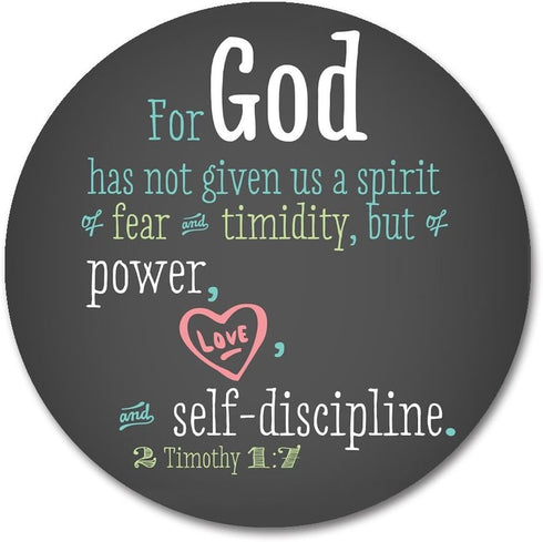 Smooffly Bible Quotes Mouse Pad, Inspirational Christian Verses, 'God Has Not Given Us a Spirit of Fear'