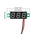 4PCS 0.28 Inch Two-Wire DC LED Digital Voltmeter 2.5V-30V Mini Mix 4 Colors - Red/Green/Blue/Yellow