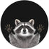 Non-Slip Round Mousepad, WIRESTER Racoon Hands Out Mouse Pad for Home, Office and Gaming Desk by WIRESTER