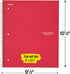 Five Star Spiral Notebooks, 5 Subject, Wide Ruled, 200 Sheets, Assorted Colors, 6 Pack
