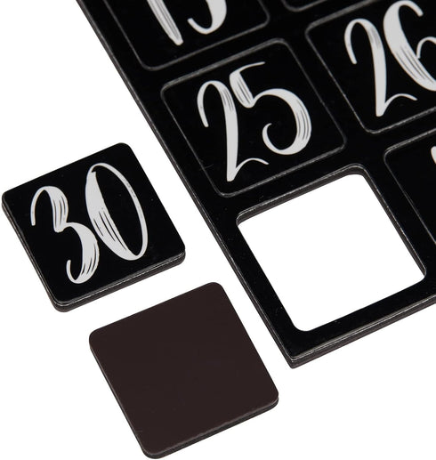 Juvale Magnetic Calendar for Classroom, Number Magnets and Calendar Magnets with Day, Month, Date (50 Piece)