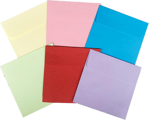 VANRA 150 Pieces Library Card Pockets, Colorful Non-Adhesive Envelopes for Classroom, Home, School, Office, 3.5 X 5 in