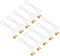 PATIKIL 1.5M 4.9ft Ceiling Pull Chain, 10 Pcs Pulls String Extender with Flower
