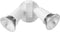 GLOBE 240 W Twin Head White Hardwired Switch Activated Security Flood Light,