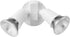 GLOBE 240 W Twin Head White Hardwired Switch Activated Security Flood Light,