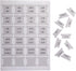 DiverseBee Laminated Planner, 24 Peel and Stick Tabs (12 Monthly, 4 Blank), Sand Color Dividers
