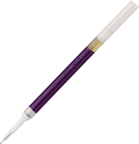 Pentel EnerGel Liquid Gel Pen Refill Ink, 0.7mm, Violet Ink, Pack of 1, Needle Tip