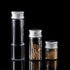 100PCS 5ml Clear Liquid Sample Glass Vials with Screw Caps and Plastic Stoppers, Includes Pipette and Labels