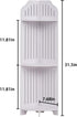 3-Tier VECELO Bathroom Shelves for Narrow Space, Modern Corner Shelf Stand,Small Storage Organizer for Bathroom,Toilet