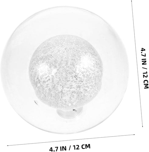Frosted Glass Globe Lampshade Light Cover for Table Lamps Wall Sconces and Vanity Lighting Transparent Design
