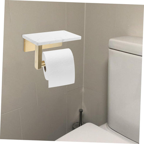 Wall-Mounted Marble Finish Paper Towel Holder for Bathroom