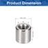 MroMax 5Pcs M6 Round Connector Nuts - 304 Stainless Steel Rod Coupling Nuts for Camera Pan, Lamp Bracket