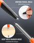 Nicpro Upgraded 3-IN-1 Carpenter Pencils Set with Finger Grip, 1Pcs Construction Pencil with 13 Refill & Mini Spirit Level, Deep Hole Marker Carpenter Tool, Mechanical Pencil for Architect Woodworking by Nicpro