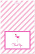 MyExpression.com 50 Pack Hot Pink Flamingo Thank You Cards