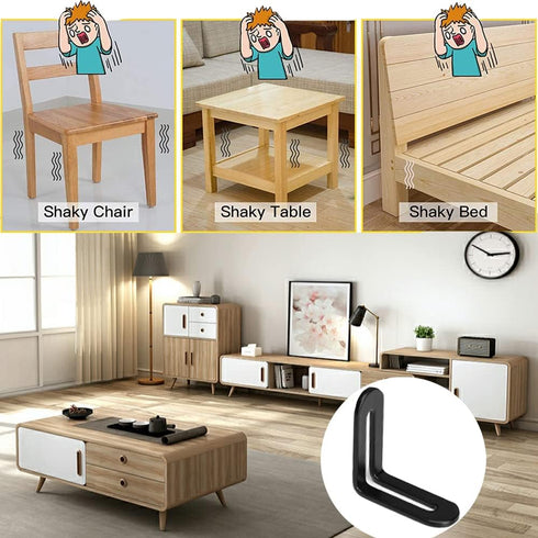 10 1 9/10" Pcs Adjustable L-Shape Corner Brace with Slot, Metal Connector Slidable Slotted Joint Right Angle Bracket