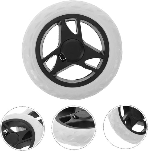 Ipetboom 2pcs Utility Cart Wheels Replacement Laundry Rolling Cart Caster Wheels for Grocery Shopping Trolley