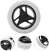 Ipetboom 2pcs Utility Cart Wheels Replacement Laundry Rolling Cart Caster Wheels for Grocery Shopping Trolley