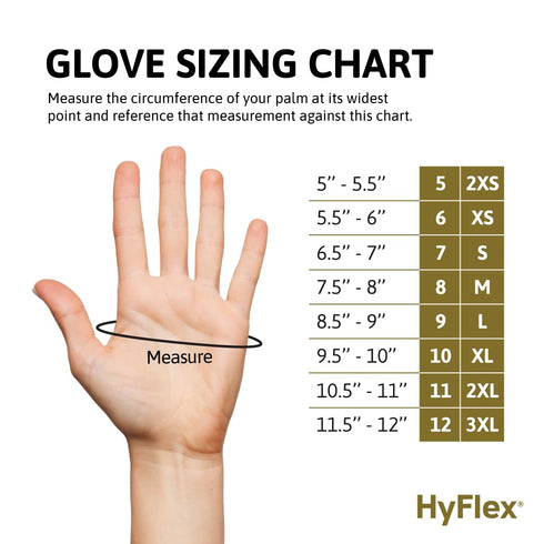 Ansell HyFlex 11-840 Large (9) Grey Nylon Spandex Nitrile Coated Industrial Gloves for Automotive, Fabrication (1 Pair)