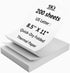Thermal Printer Paper 8.5 x 11 Inch, 200 Sheets US Letter Size