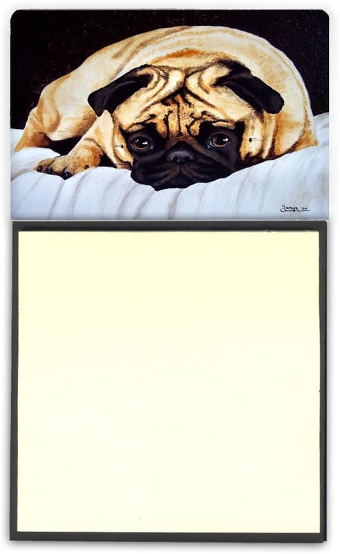 Caroline's Treasures Fred The Pug Sticky Note Holder, Multicolor (AMB1194SN)