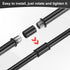 M METERXITY 4-Set 200mm(7.87") M10 Straight Pipe Lamp Stem Kit, Long Double End Thread Rod W/Coupling Sleeve Nuts
