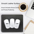 Leather Mouse Pad - Double Side Wood Mouse Pad, Waterproof Ultra Thin with Stitched Edge, 10.2 x 8.3 Inch, 1 Pack