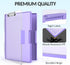 Sooez Clipboard with Storage, Cleaview Clip Boards 8.5x11, Dry Erase Plastic Nursing Clipboard, Light Purple for