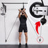 CNQLIS Gym Pulley Blocks, 3.46in Wall Mount Fixed Pulley Wheel, 180 Degree Rotation for Gym Equipment (2 Pcs)