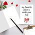 CTVSPC Romantic Anniversary Card for Husband Wife Couple Partner, Sweet Love Card Gifts for Him Her Boyfriend
