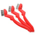 Sibba 3-Pack 7" Heavy-Duty Stainless Steel Wire Brushes Curved Handle Welding Slag, Rust & Paint Removal Brushes, Stiff