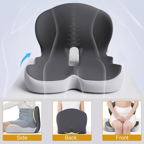 HGwez 2025 10 New Back and Seat Cushion, Styles Memory Foam L-Shaped Integrated Seat Cushions, Office Chair Cushion