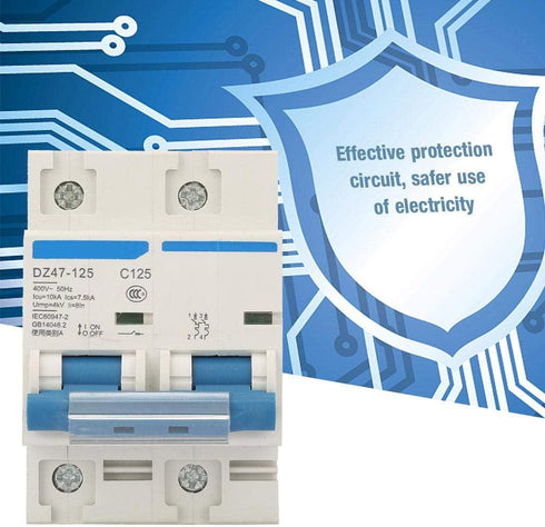 Current Circuit Breaker DZ47-125 2P Miniature 400V 80/100/125A Leakage Protection Switch Supplemental