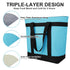 CIVJET Commercial Insulated Reusable Tote Bag for Grocery Shopping for Women/Men, Pizza/Food Delivery Bag to Keep Food